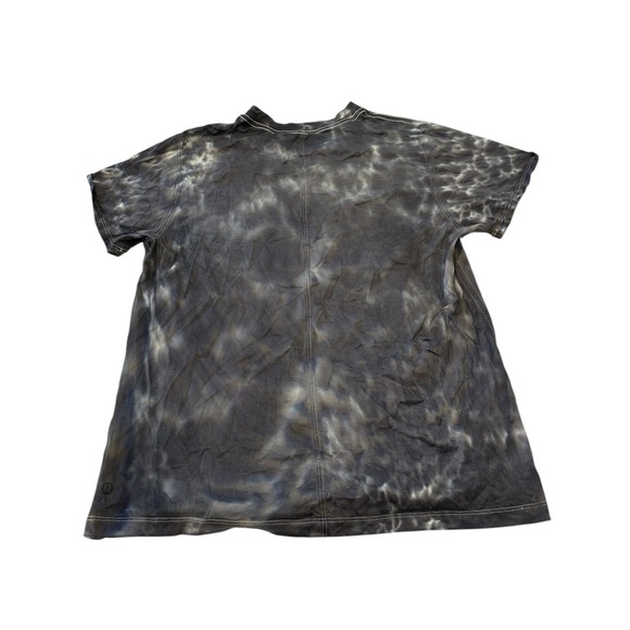 lululemon All Yours Boyfriend Tee Women's Cloud Wash Tie Dye Gray Short Sleeve - Picture 6 of 9